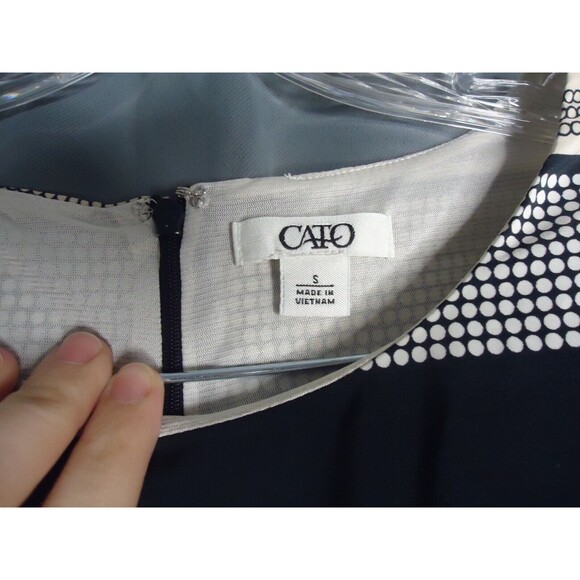 Cato Lined Multicolored Geometric Print Sleeveless Sheath Dress Size Small - Picture 5 of 10